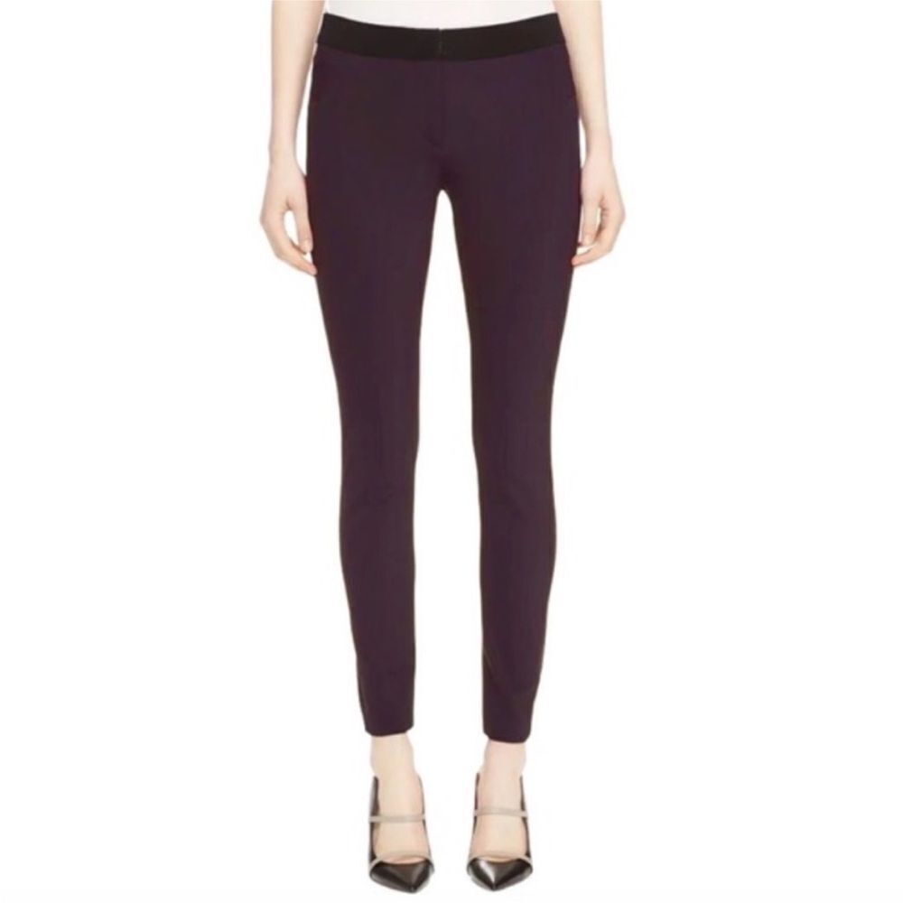 Revolve Veronica Beard Scuba Eggplant Purple Slim Fit Legging Pants